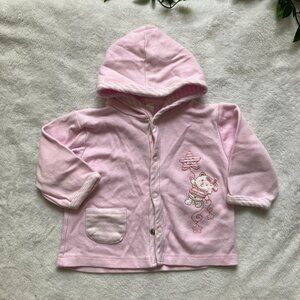 FREE w/Purchase Just Too Cute 6-9M Pink Bear Hooded Cardigan w/stain